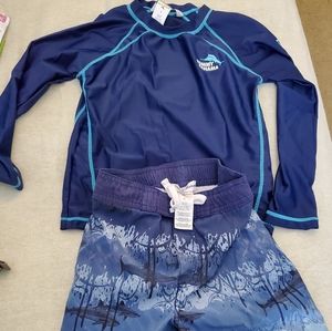 Tommy Bahama boys swim Rashguard set